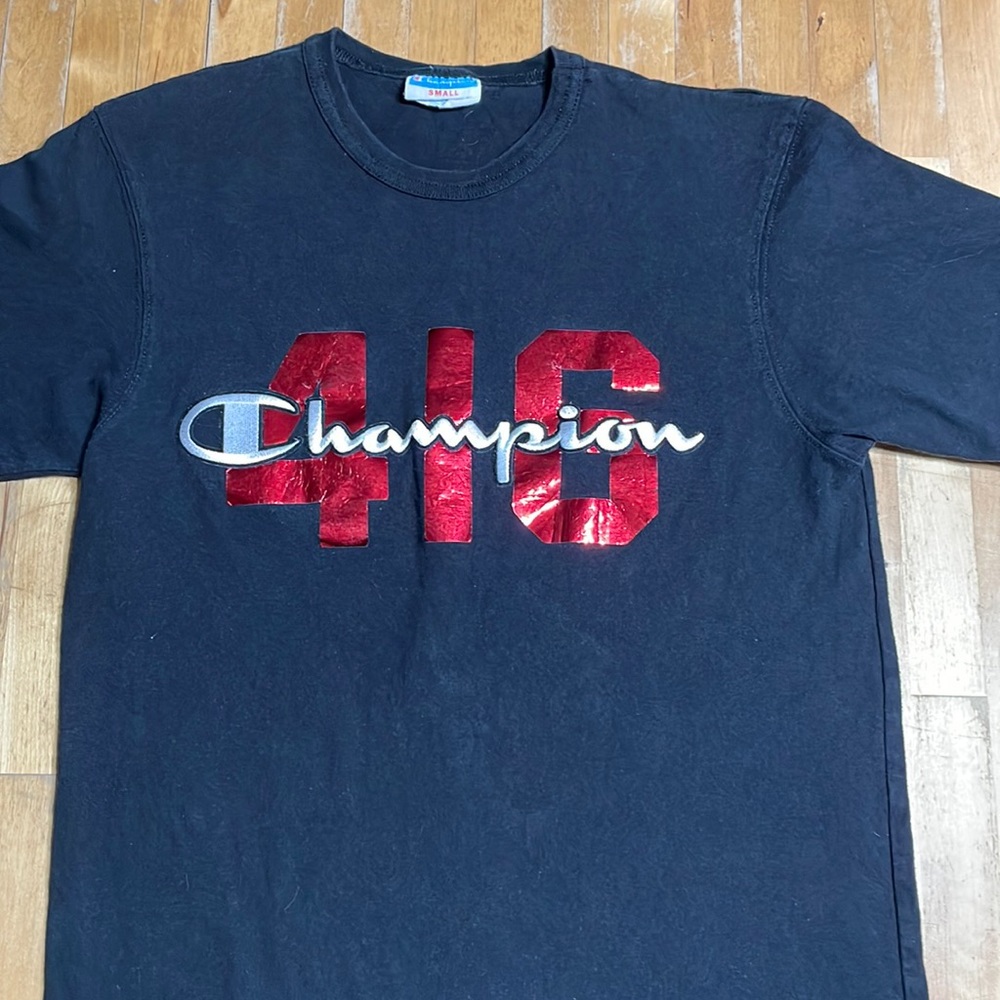 Champion 416 black tshirt